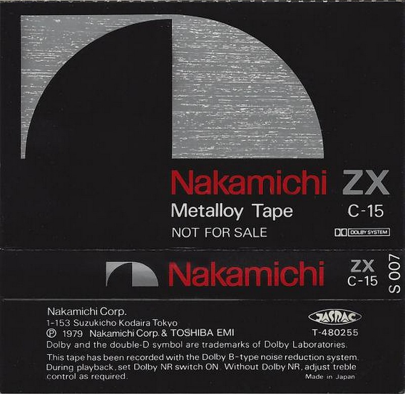 Compact Cassette:  Nakamichi - ZX 15