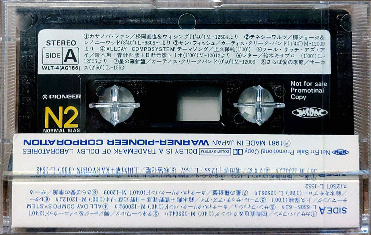 Compact Cassette Pioneer N2 Demonstration Tape 1981 Japan