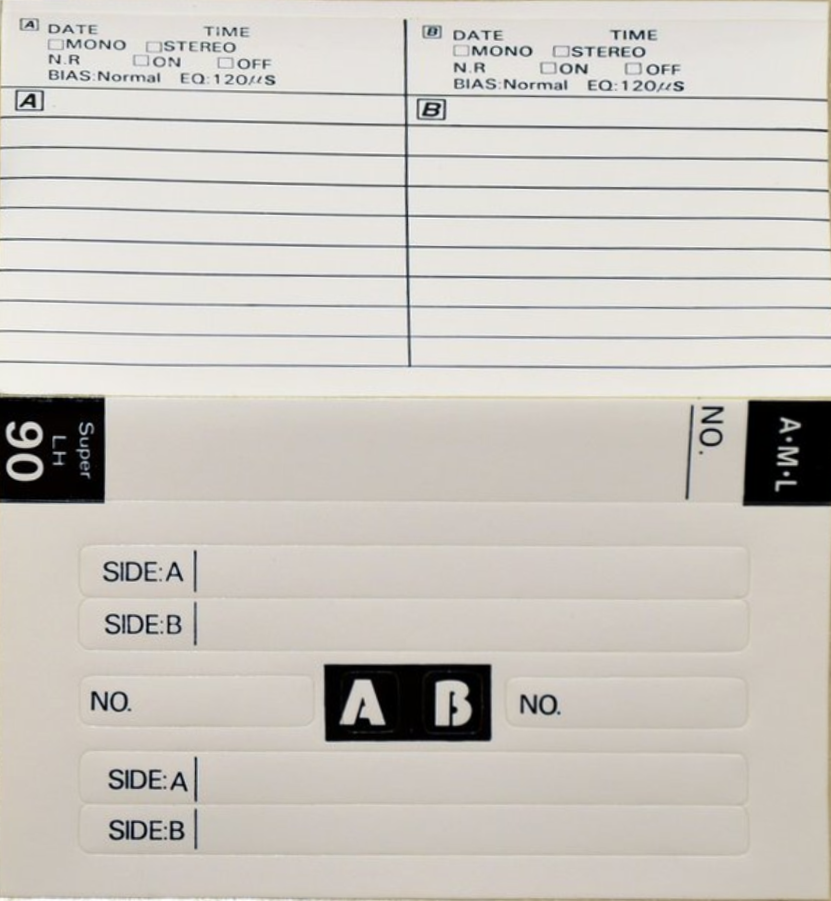 Compact Cassette AML Super LH 90 Type I Normal 1983 Japan