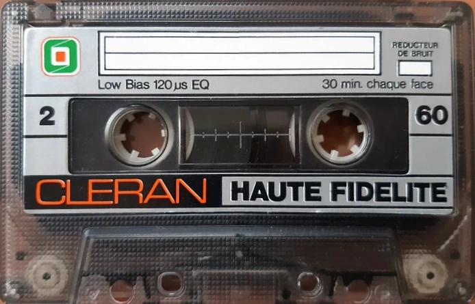 Compact Cassette Cleran Haute Fidelite 60 Type I Normal 1986 France