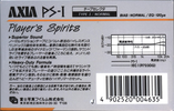 Compact Cassette AXIA PS-I / PS-1 46 "J" Type I Normal 1985 Japan