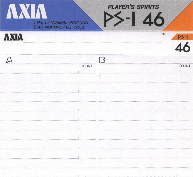 Compact Cassette: FUJI AXIA - PS-I 46