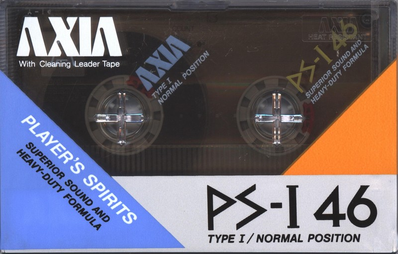 Compact Cassette AXIA PS-I / PS-1 46 "J" Type I Normal 1985 Japan