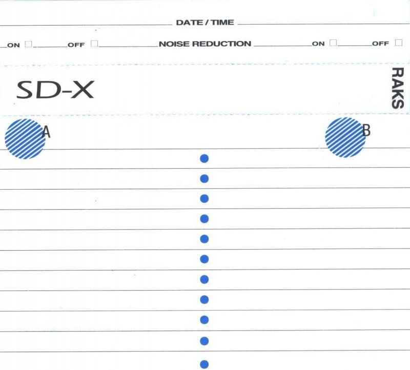 Compact Cassette: RAKS  - SD-X 90