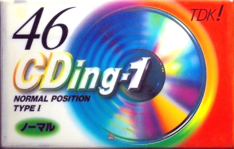 Compact Cassette TDK CDing 1 46 "CD1-46G" Type I Normal 1996 Japan