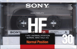 Compact Cassette Sony HF 30 Type I Normal 1988 Japan
