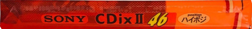 Compact Cassette Sony CDix II 46 "C-46CDX2G" Type II Chrome 1999 Japan