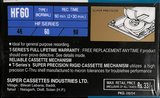 Compact Cassette T-Series HF 60 Type I Normal 1997 India