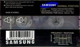 Compact Cassette Samsung MD 60 Type I Normal 1998 Europe