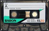 Compact Cassette Baron KL 60 Type I Normal 1986 Japan