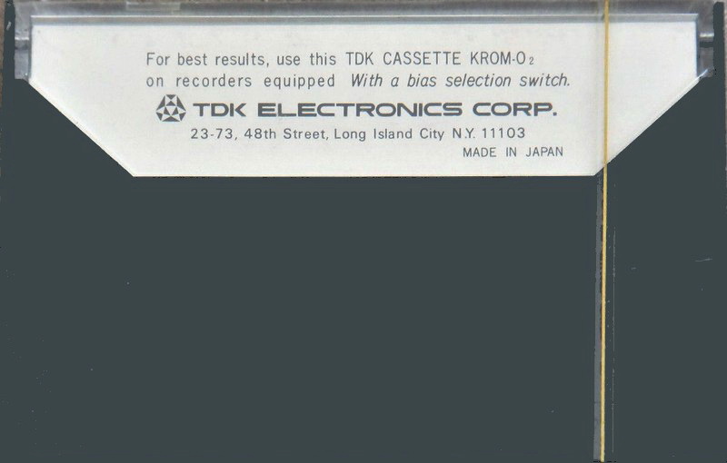 Compact Cassette: TDK  - KR Krom 90