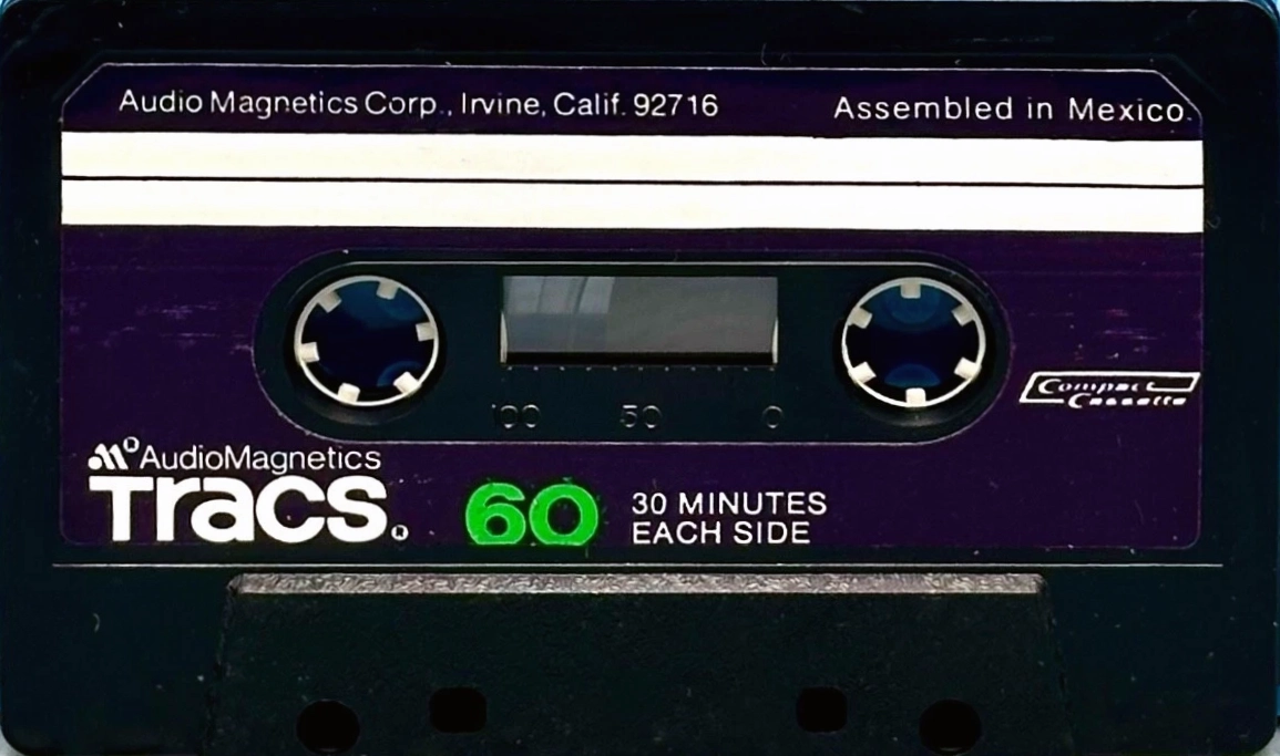 Compact Cassette Tracs 60 Type I Normal 1975 USA