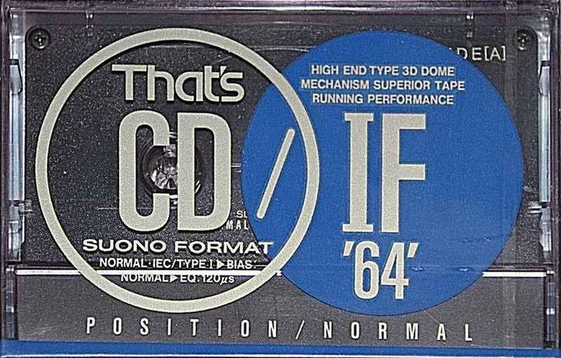 Compact Cassette Thats CD-IF 64 Type I Normal 1990 Japan