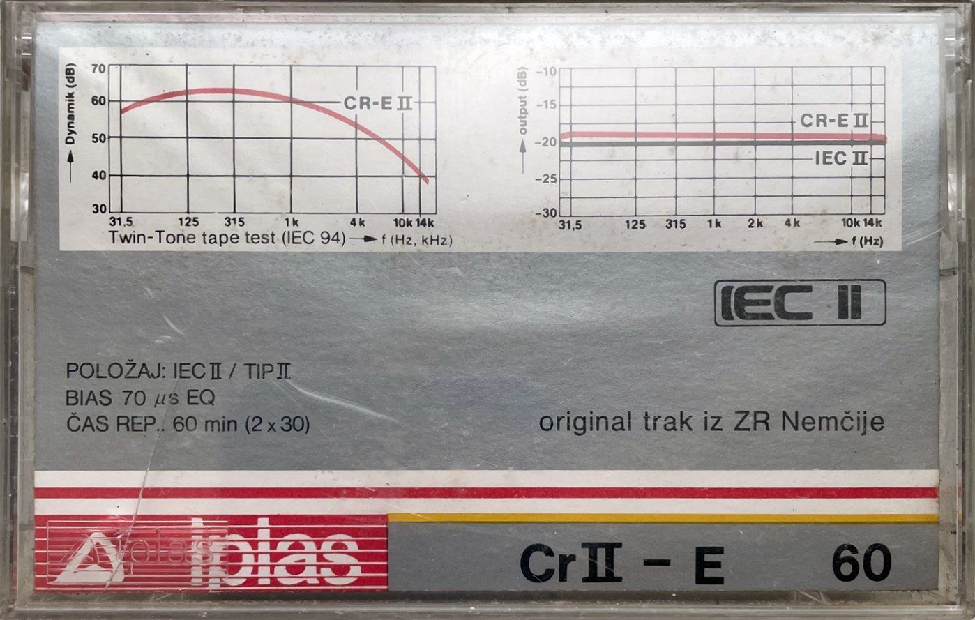 Compact Cassette Iplas 60 Type II Chrome 1990 Yugoslavia