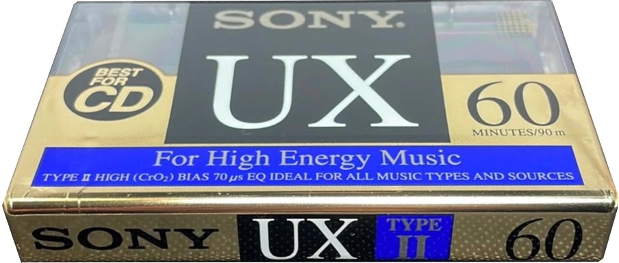 Compact Cassette Sony UX 60 Type II Chrome 1992 North America