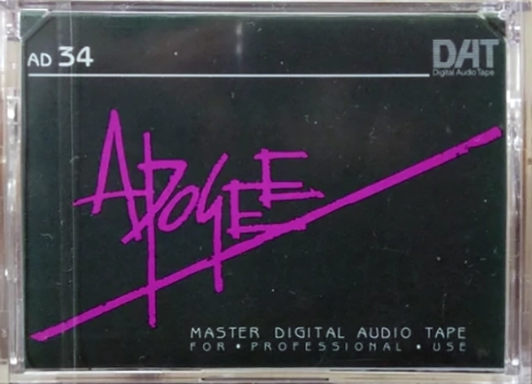 Digital Audio Tape Apogee AD 34 Type IV Metal 1993 USA