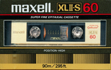 Compact Cassette Maxell XLII-S 60 Type II Chrome 1983 USA