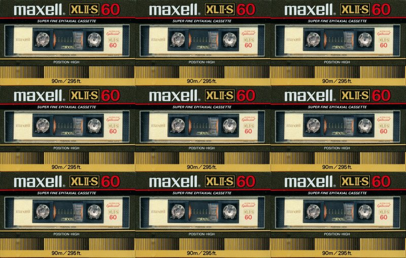 Compact Cassette Maxell XLII-S 60 Type II Chrome 1983 USA