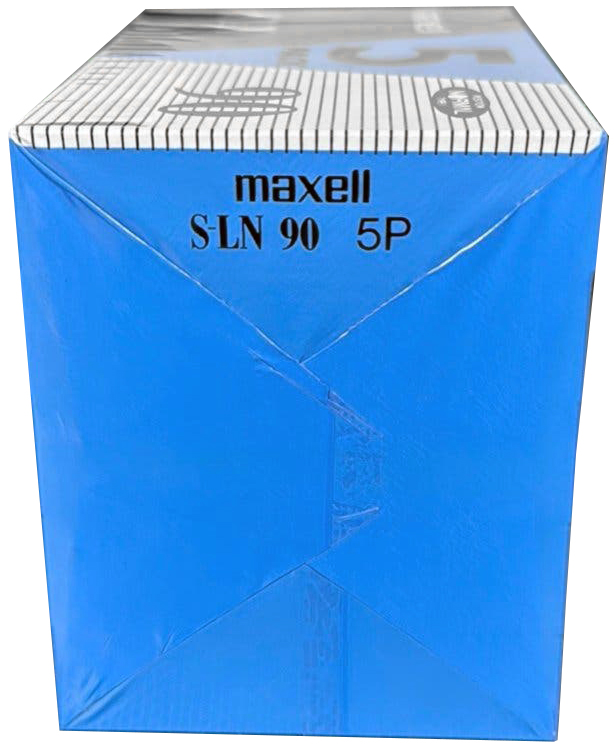 5 pack Maxell S-LN 90 Type I Normal 1993 Europe