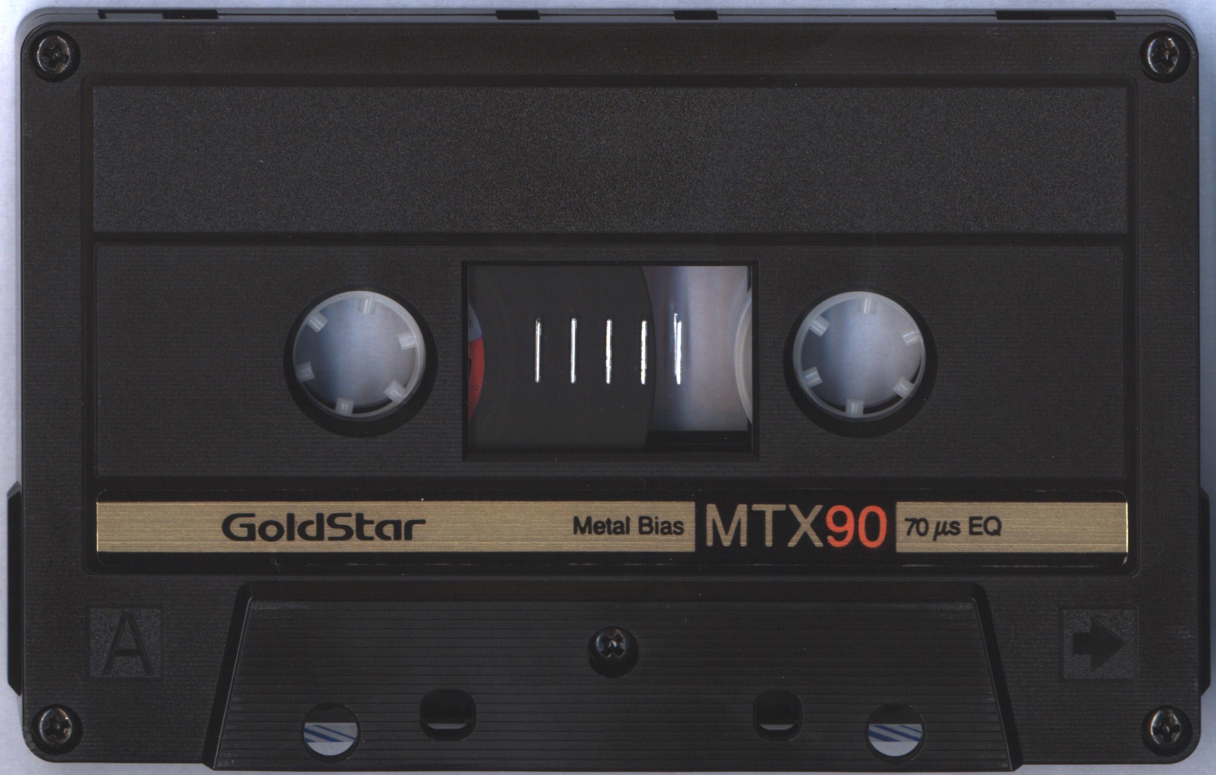 Compact Cassette Goldstar MTX 90 Type IV Metal 1987 USA