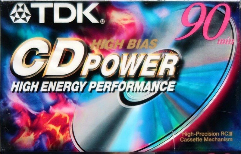 Compact Cassette TDK CD Power 90 Type II Chrome 2001 North America