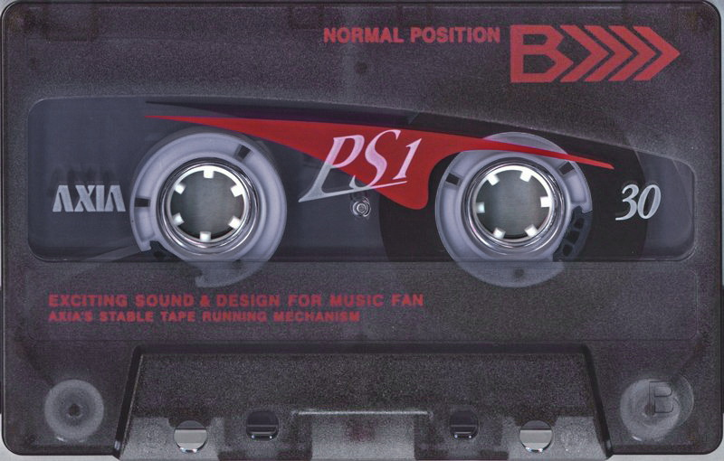 Compact Cassette AXIA PS-I / PS-1 30 "PS1K 30" Type I Normal 1998 Japan