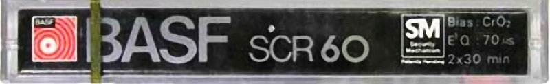 Compact Cassette BASF SCR 60 Type II Chrome 1978 Japan