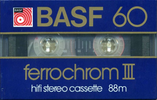 Compact Cassette BASF Ferrochrom 60 Type III Ferro Chrome 1982 Europe