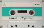Compact Cassette Sanyo 60 Type I Normal 1972 Europe