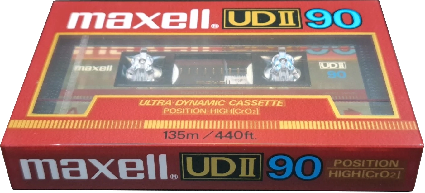 Compact Cassette Maxell UDII / UD2 90 Type II Chrome 1985 Europe