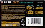 Compact Cassette BASF CM II Chrome Maxima 90 Type II Chrome 1995 Europe