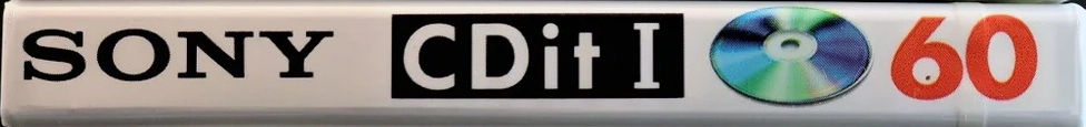 Compact Cassette Sony CDit I 60 Type I Normal 1992 North America