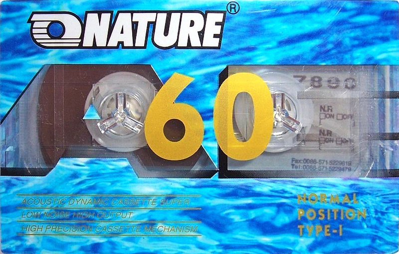 Compact Cassette Nature AE 60 Type I Normal China