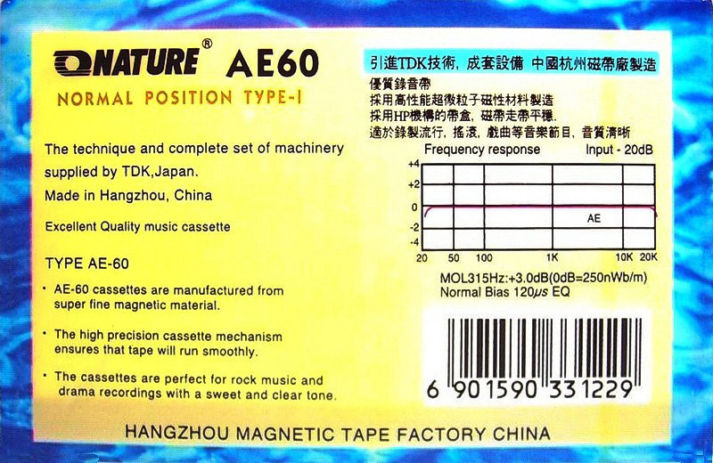 Compact Cassette:  Nature - AE 60