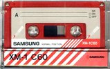 Compact Cassette Samsung XM-1 60 Type I Normal 1982 Europe