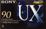 Compact Cassette Sony UX 90 "C-90UXA" Type II Chrome 1995 Europe