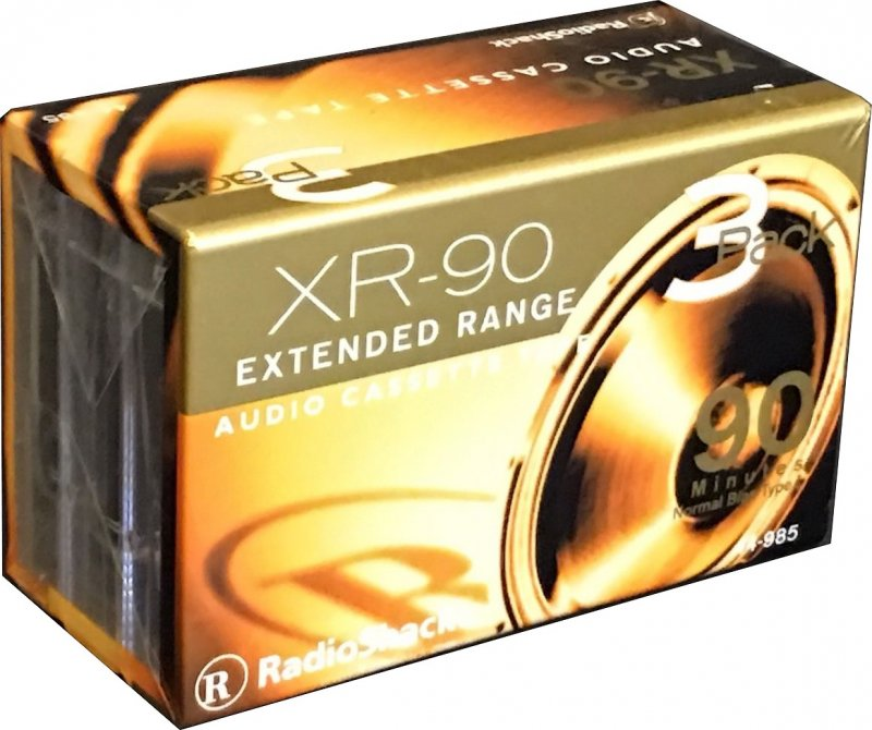 3 pack Radio Shack XR 90 "440-0985" Type I Normal 1997 USA