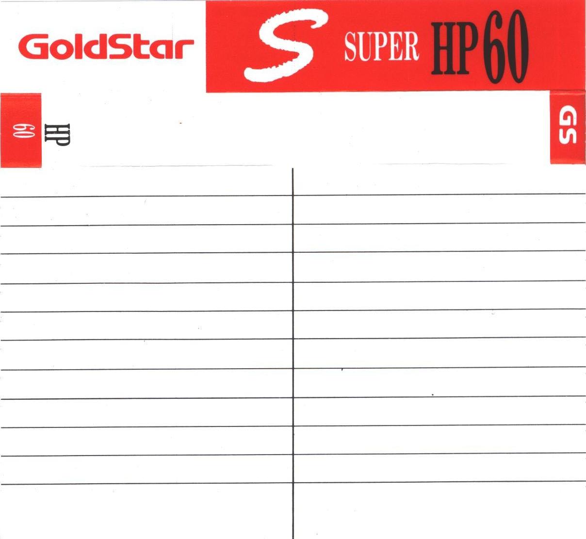 Compact Cassette Goldstar HP 60 "Super Pink" Type I Normal 1991 Europe