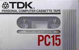 Compact Cassette TDK 15 "PC15" Computer Cassette 1984 Europe