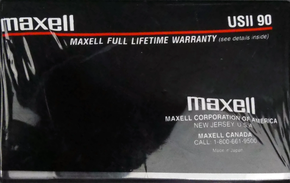 4 pack Maxell US 90 "US II" Type II Chrome 1991 North America