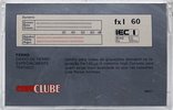 Compact Cassette Euroclube fx I 60 Type I Normal Portugal