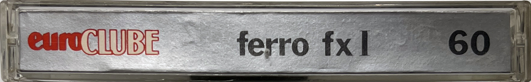 Compact Cassette Euroclube fx I 60 Type I Normal Portugal