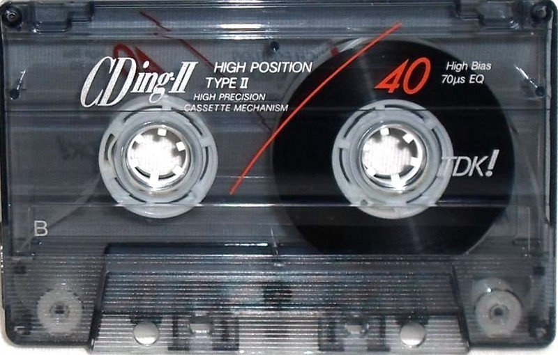 Compact Cassette TDK CDing 2 46 "CDING2-46R" Type II Chrome 1992 Japan