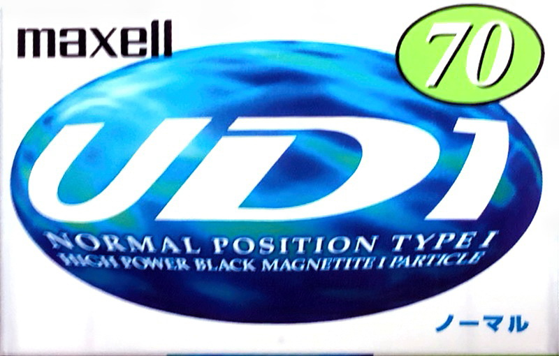 Compact Cassette Maxell UDI / UD1 70 "UD1-70L" Type I Normal 1997 Japan