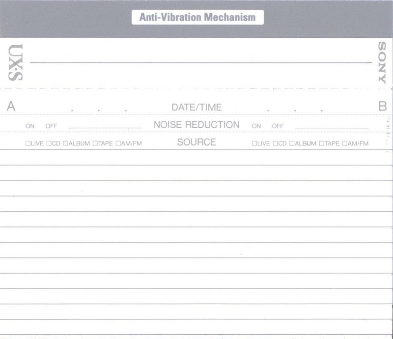 Compact Cassette: Sony  - UX-S 90