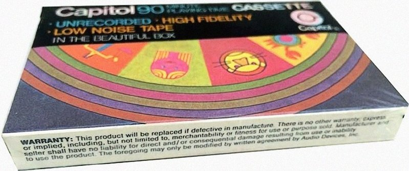 Compact Cassette Capitol Psychedelic Zodiac 90 Type I Normal 1970 USA