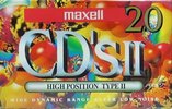 Compact Cassette Maxell CD`s II / CD`s 2 20 "CDS2-20G" Type II Chrome 1994 Japan