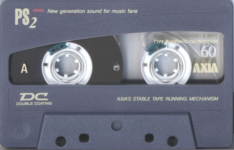 Compact Cassette AXIA PS-II / PS-2 60 "PS2G 60" Type II Chrome 1995 Japan