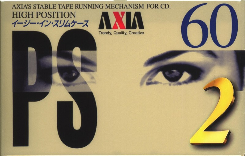 Compact Cassette AXIA PS-II / PS-2 60 "PS2G 60" Type II Chrome 1995 Japan