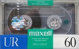 Compact Cassette Maxell UR 60 Type I Normal 1988 Europe